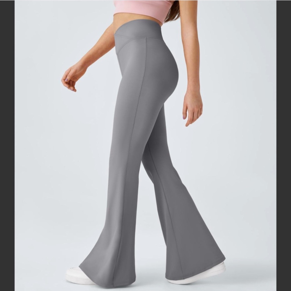 Women's Gray Flared Pants